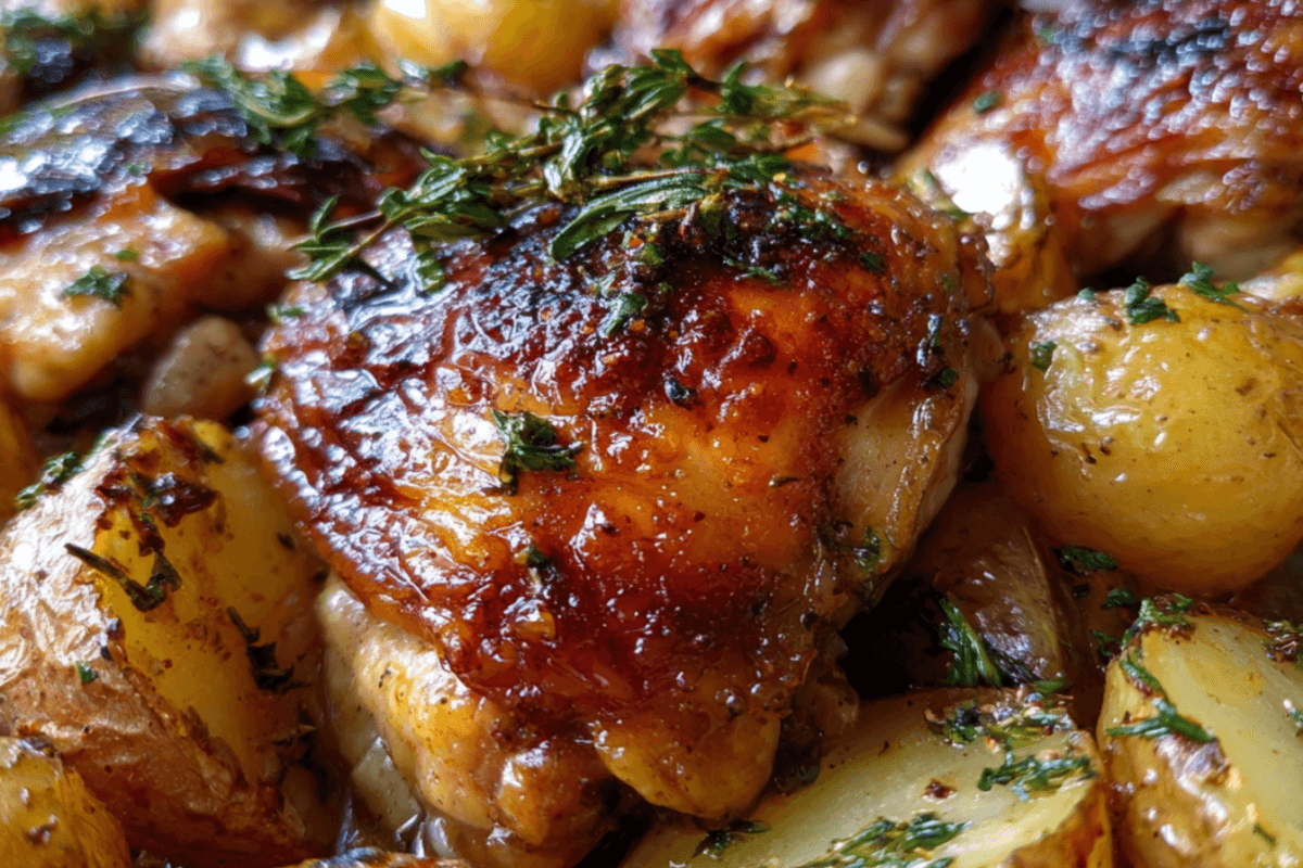 One Pan Chicken & Potatoes