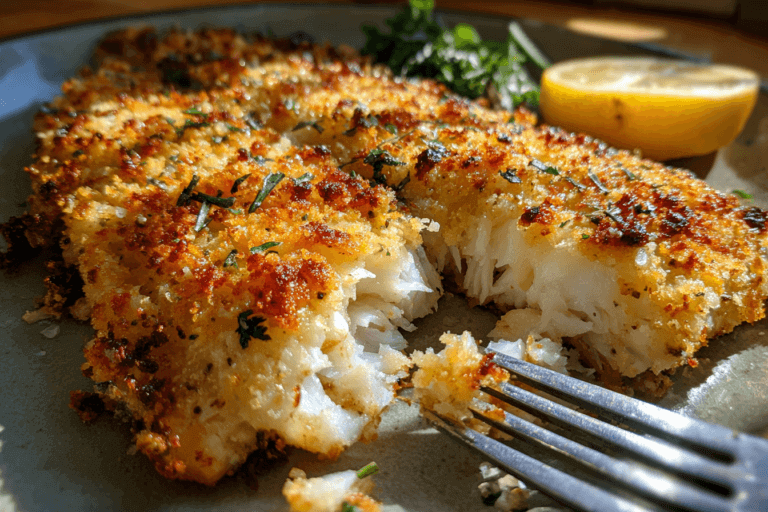 Crispy Parmesan Crusted Tilapia