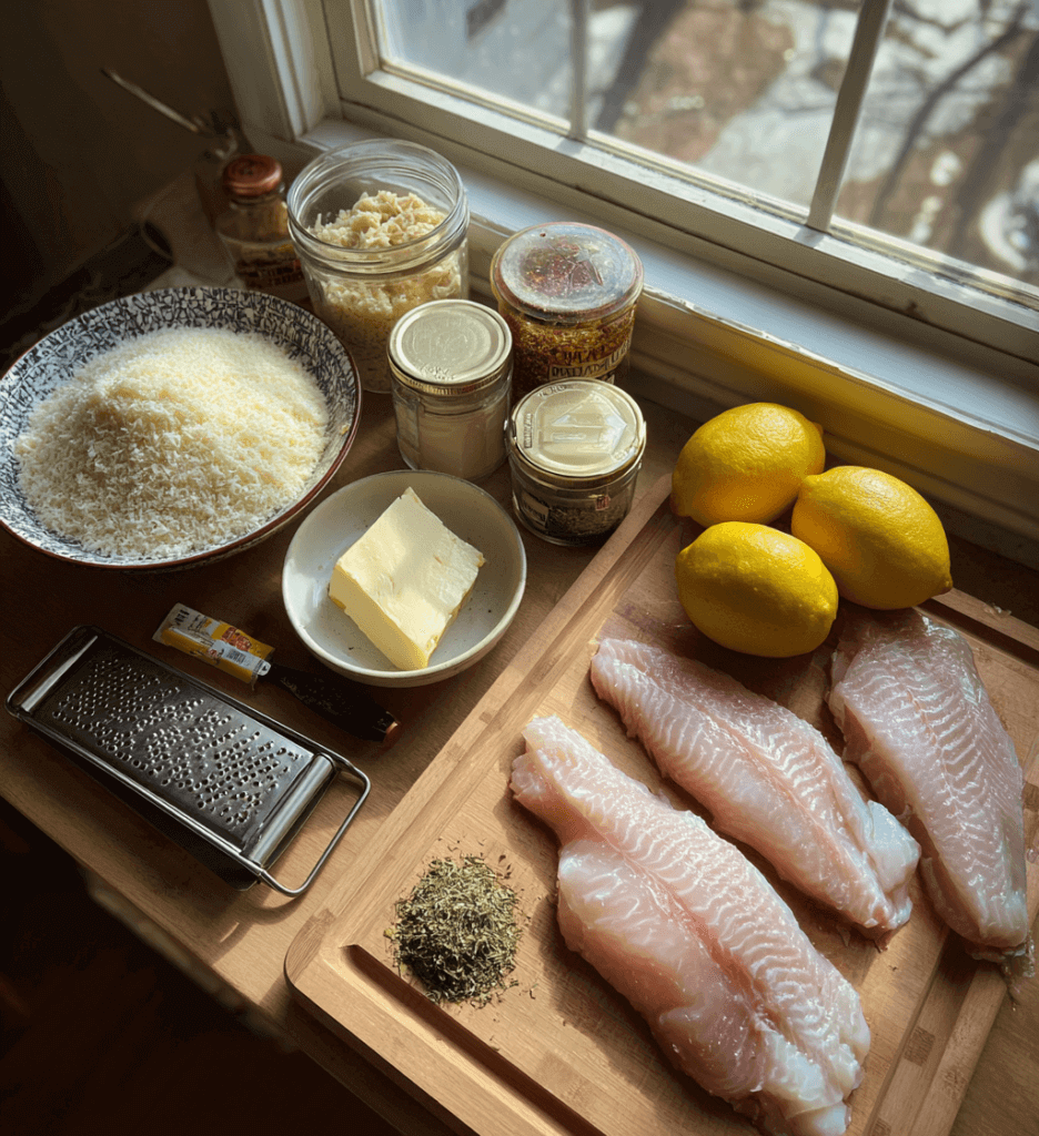 Crispy Parmesan Crusted Tilapia