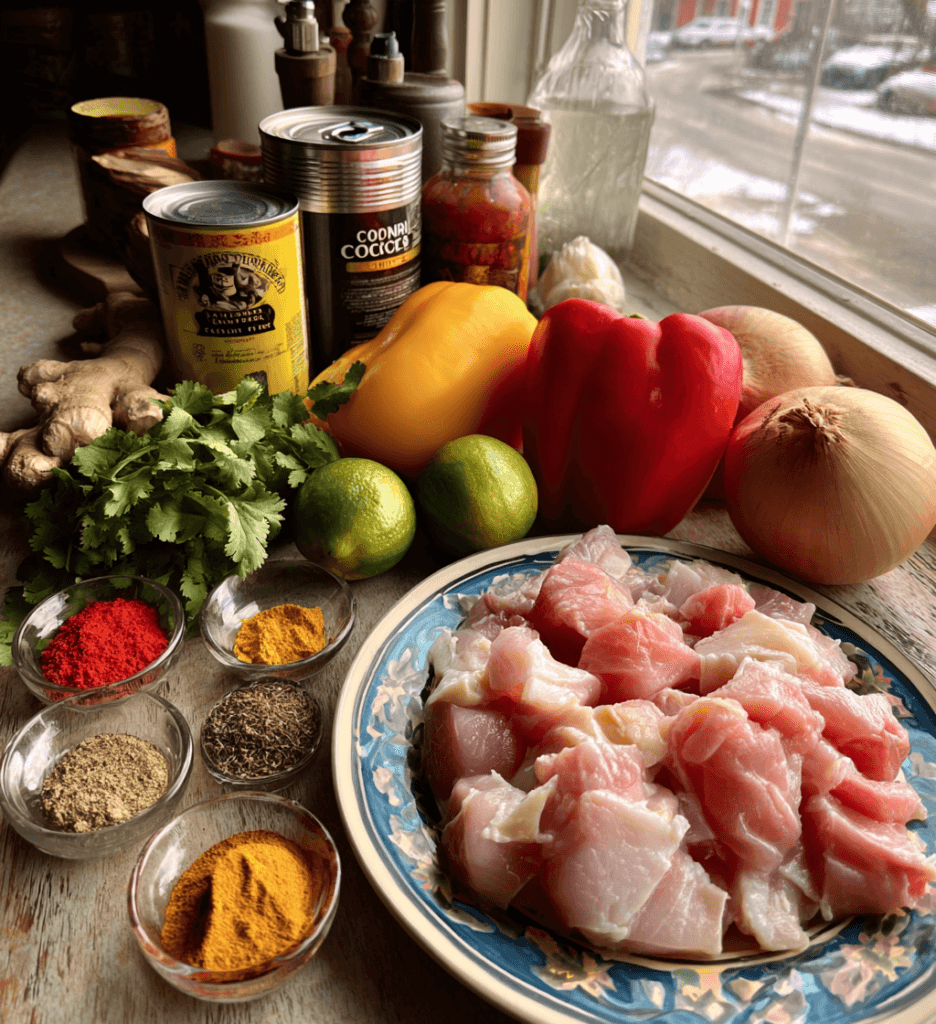 Spicy Brazilian Coconut Chicken