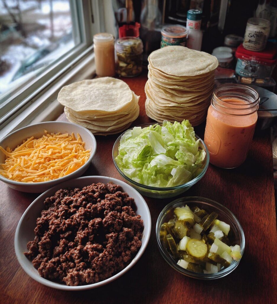 Big Mac Smash Tacos