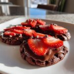 Chocolate Dipped Strawberry Cookies
