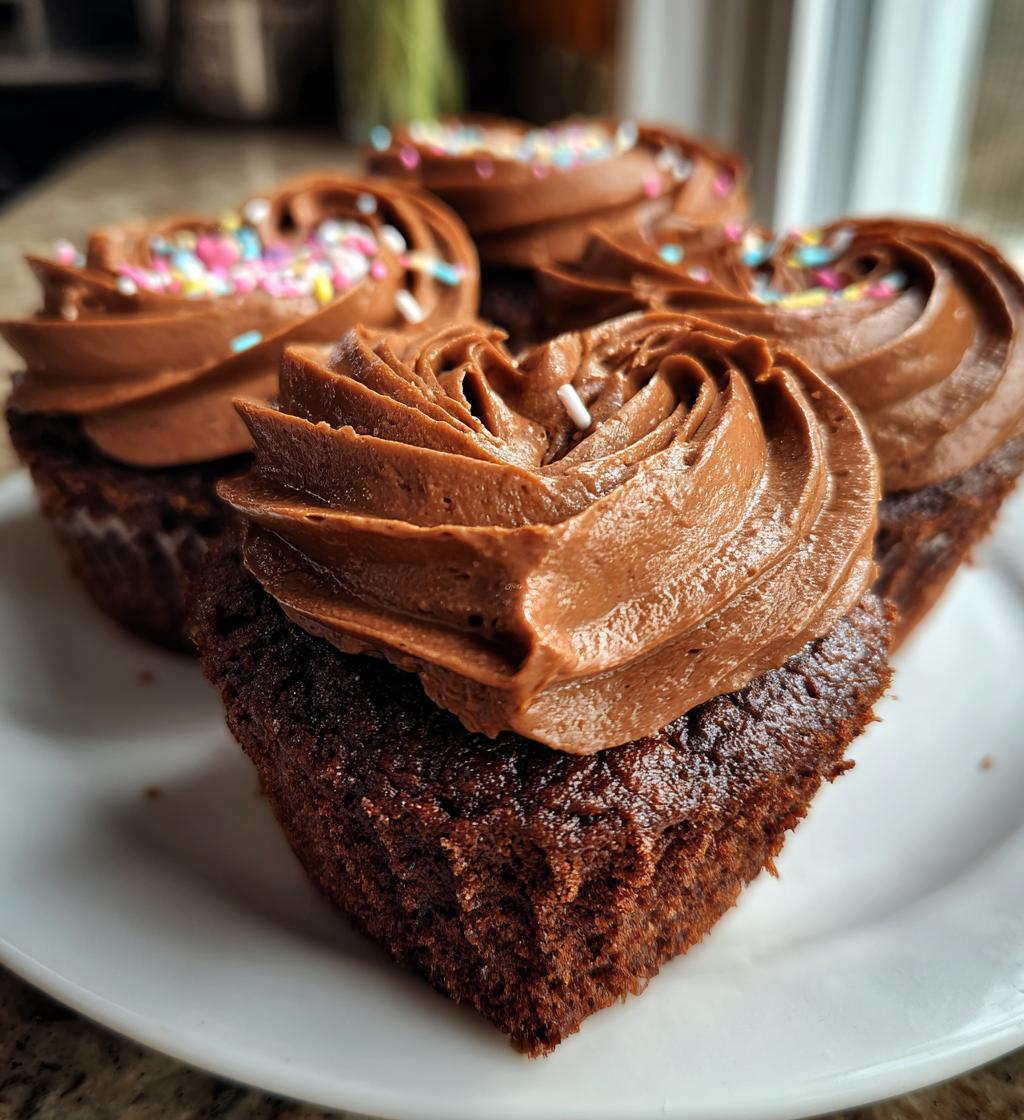 Chocolate Heart Cupcakes - detail 1