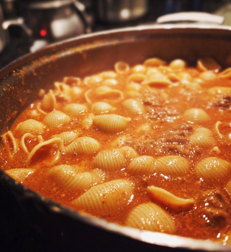 Creamy Beef & Shells