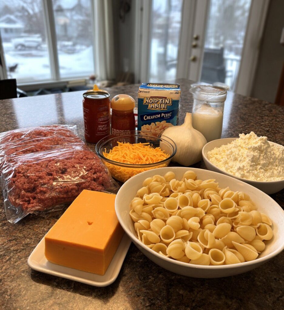 Creamy Beef & Shells