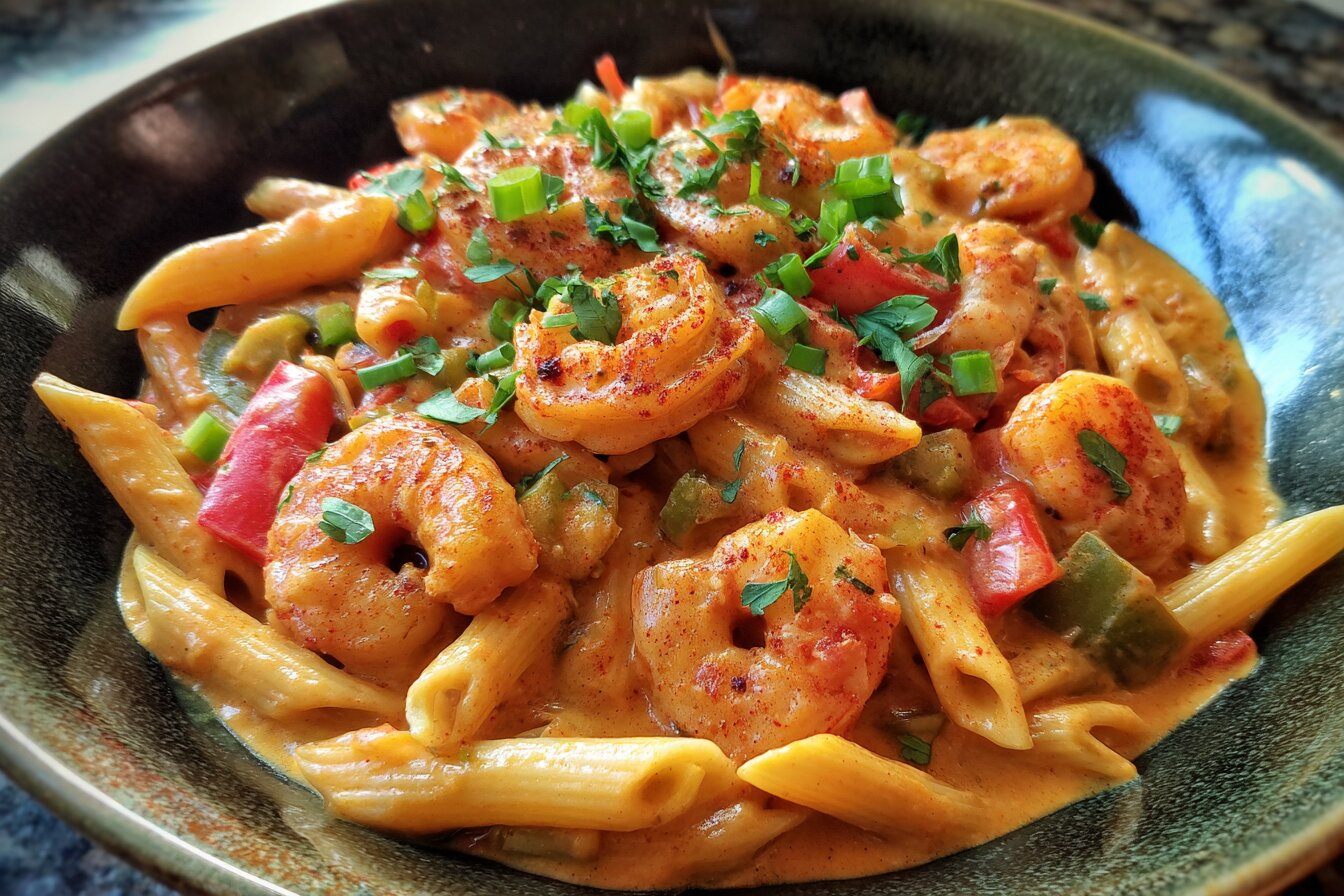 Creamy Cajun Shrimp Pasta