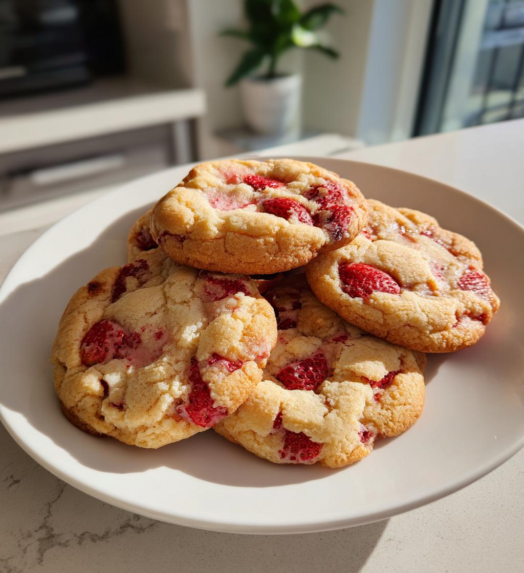 Crumbl Strawberry Cookies - detail 1