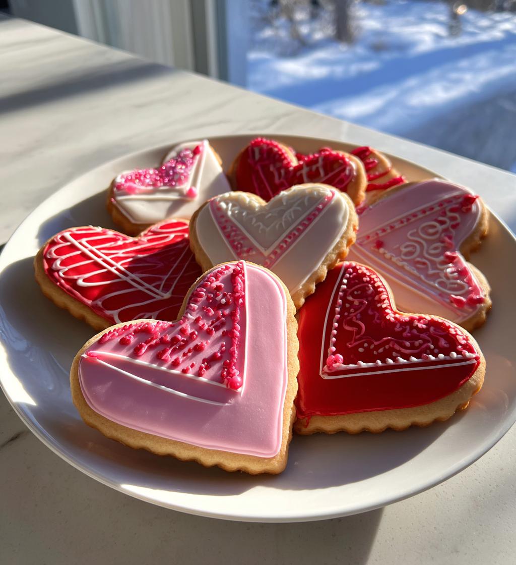 Heart Envelope Cookies - detail 1