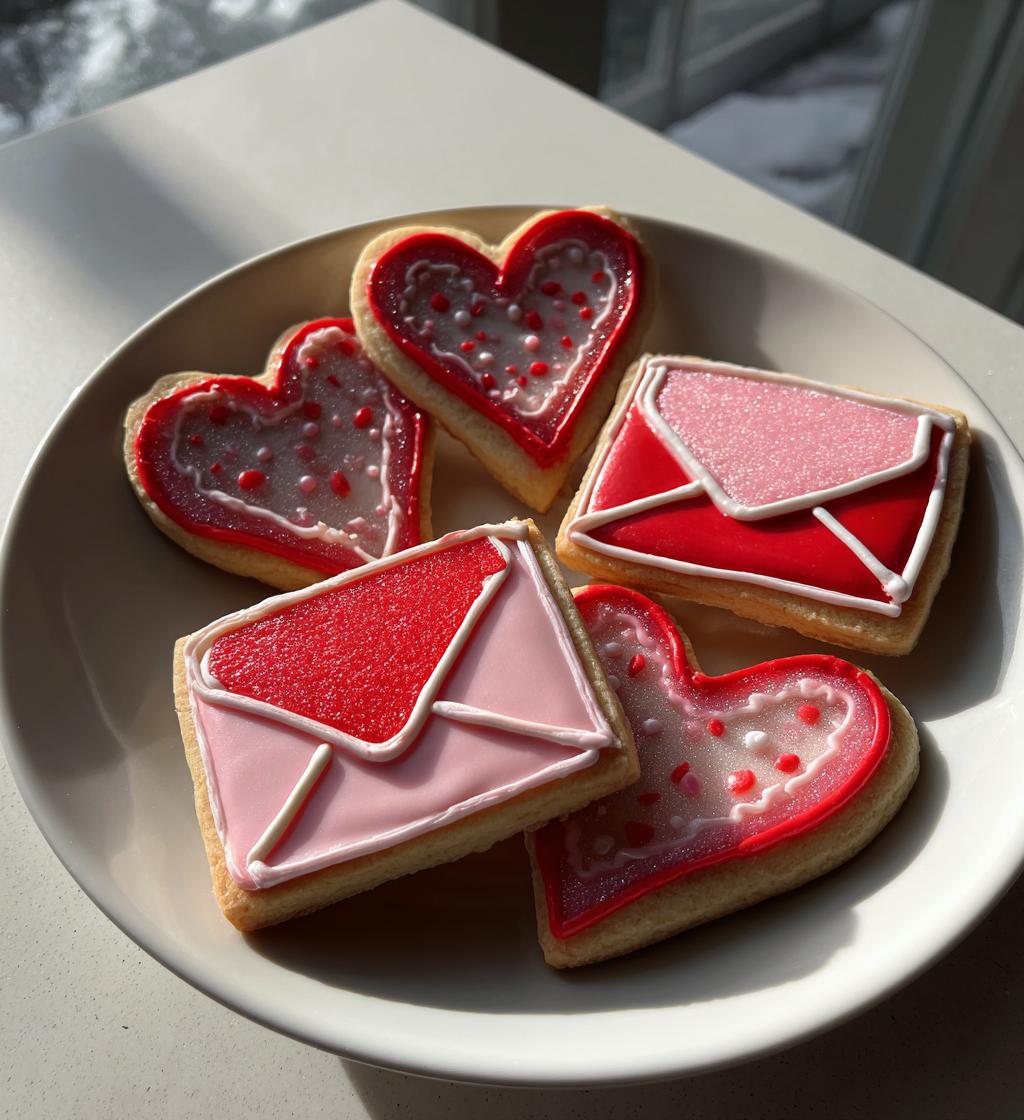 Heart Envelope Cookies