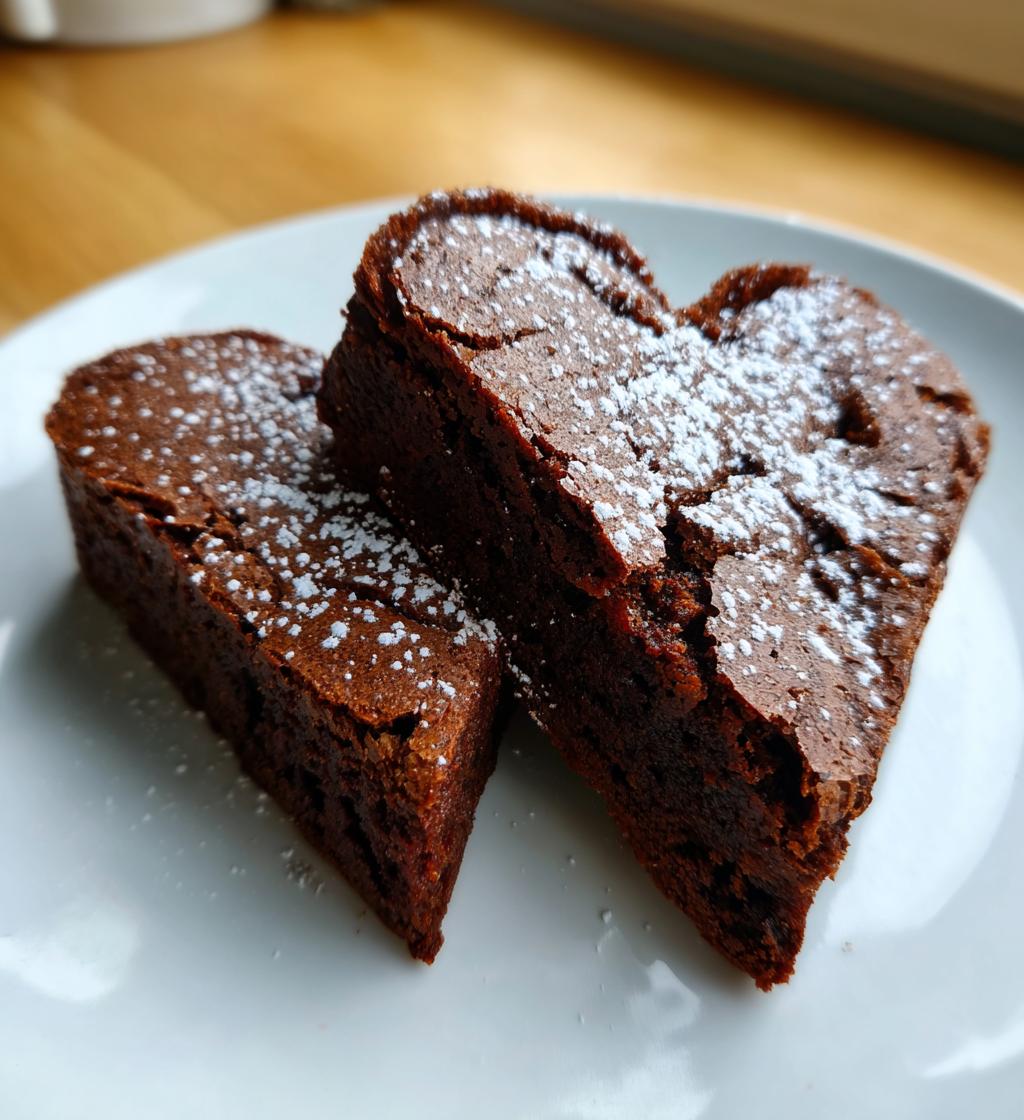 Heart Shaped Brownies - detail 1