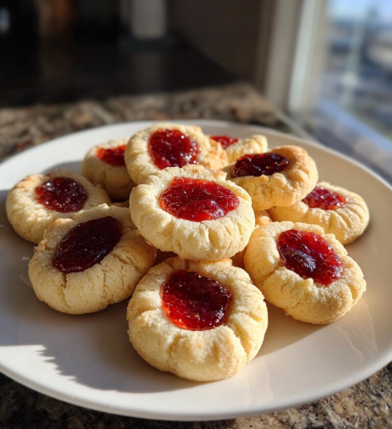 Heart Thumbprint Cookies