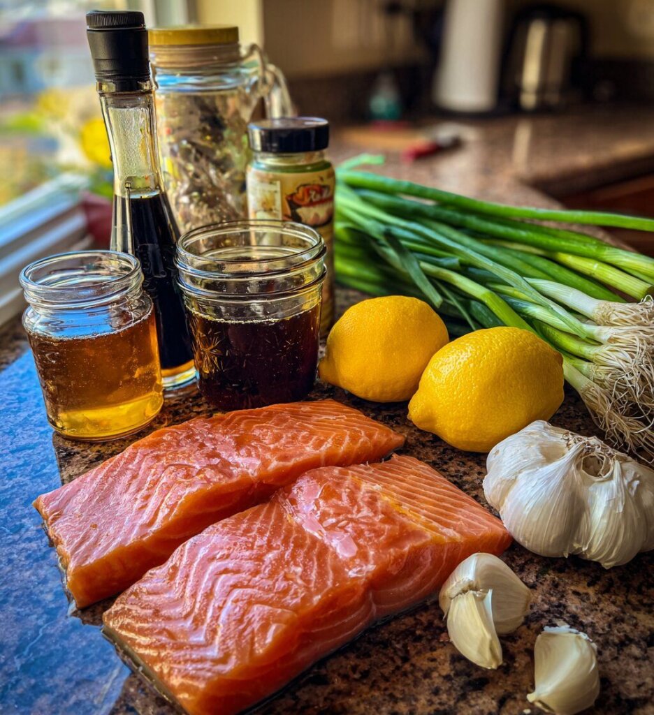 Honey Garlic Glazed Salmon