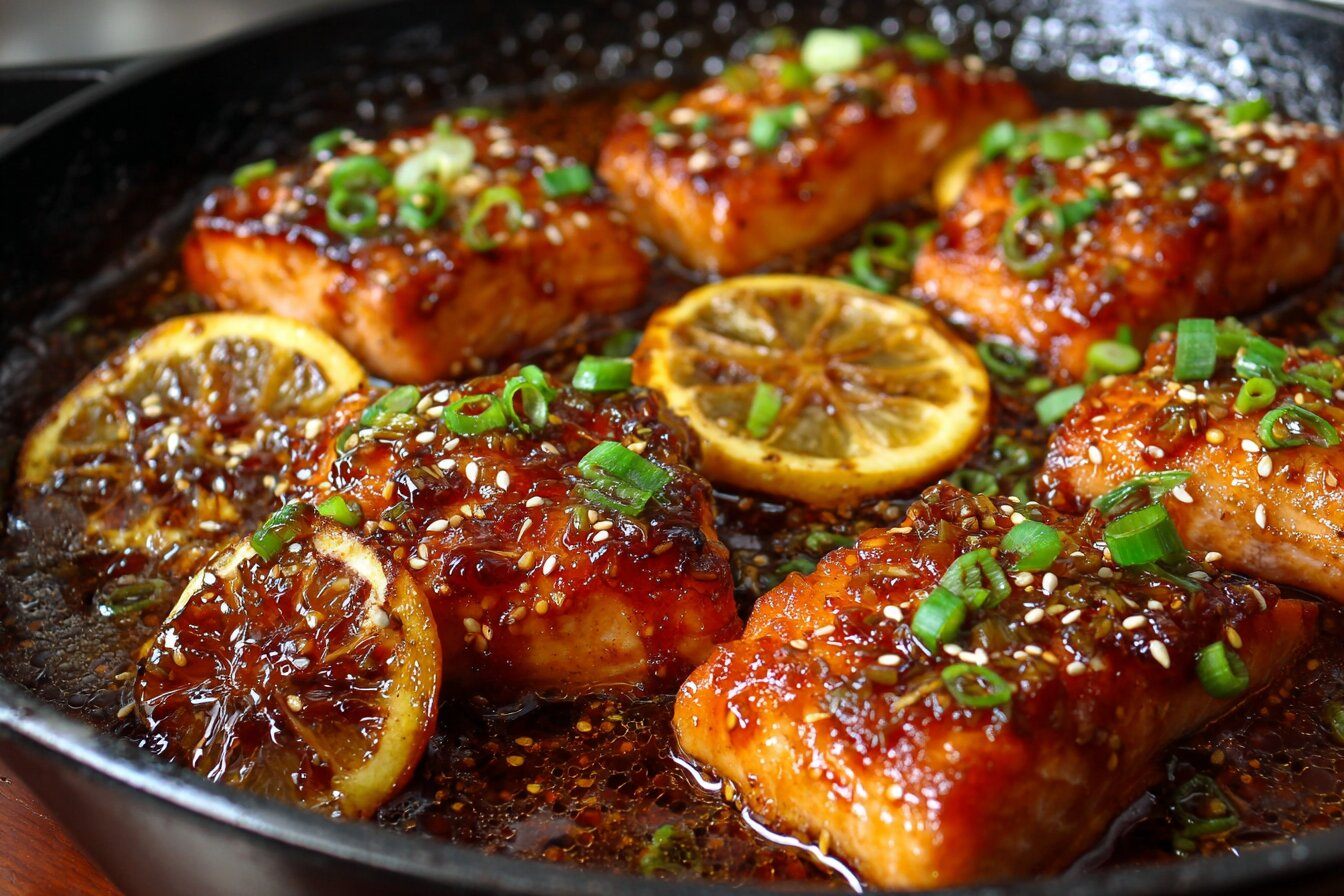 Honey Garlic Glazed Salmon