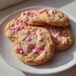 Pink Chocolate Chip Cookies