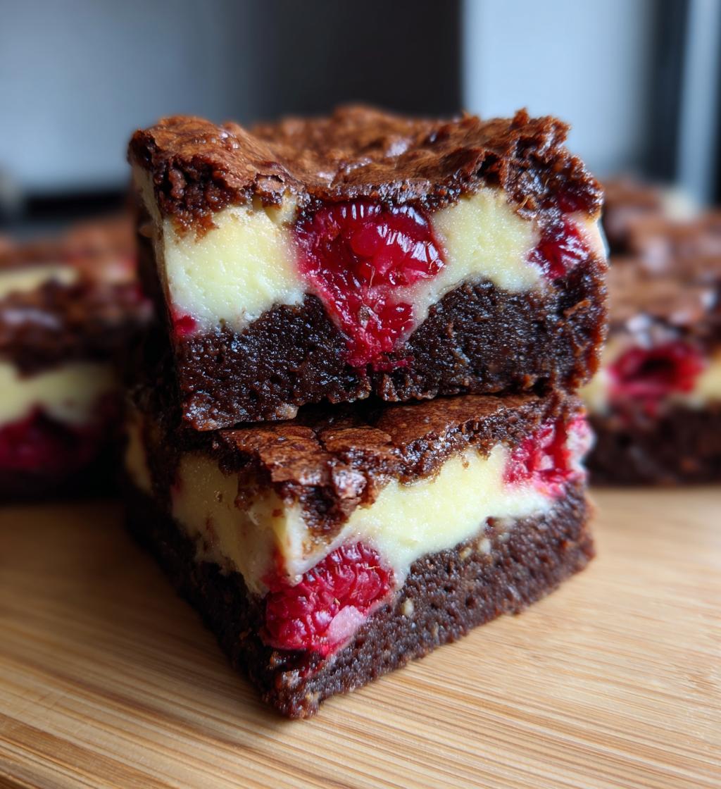 Raspberry Cheesecake Brownies - detail 1