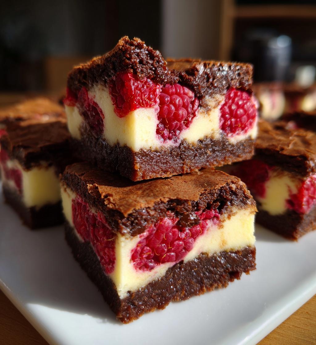 Raspberry Cheesecake Brownies