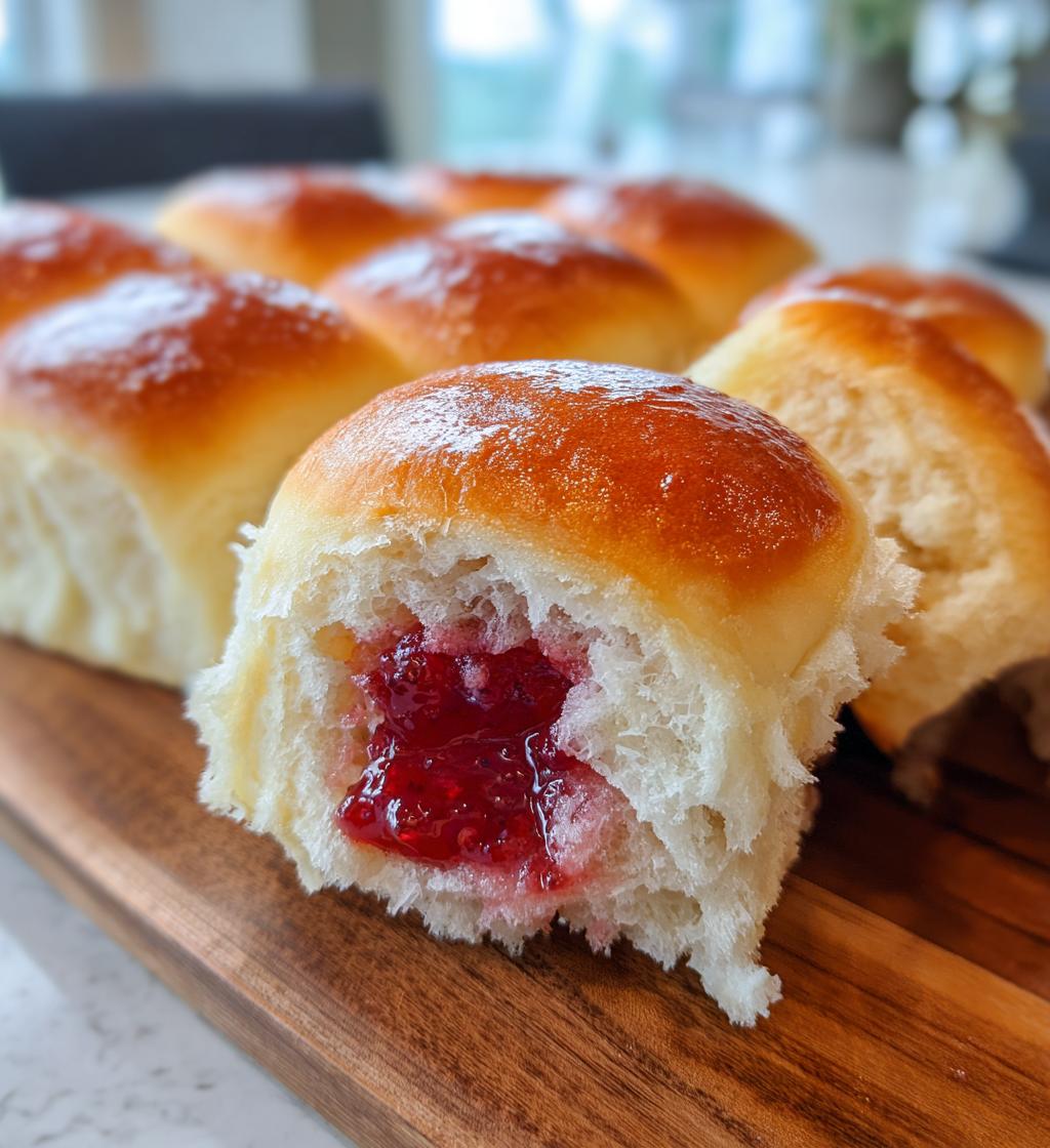 Raspberry Jam Buns - detail 1
