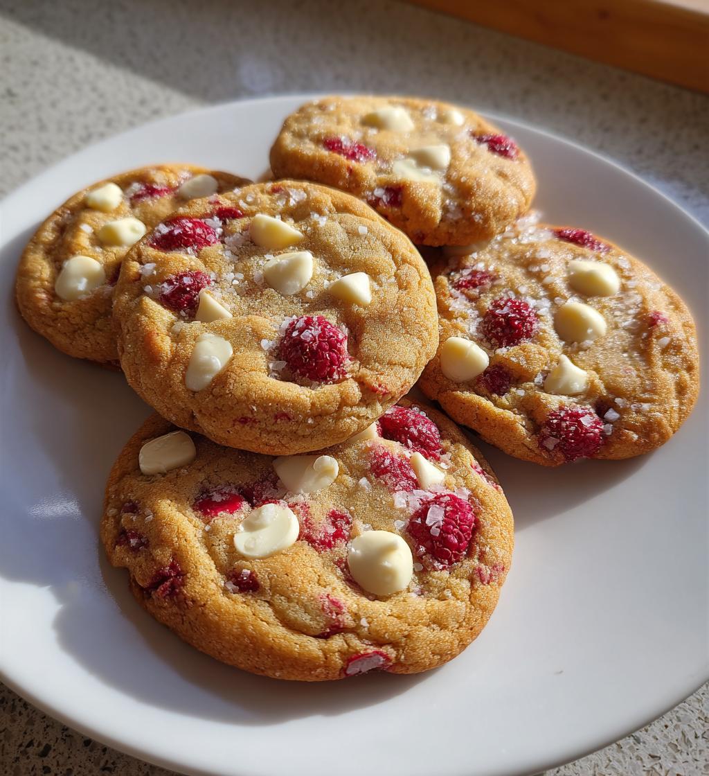 Raspberry White Chocolate Cookies - detail 1