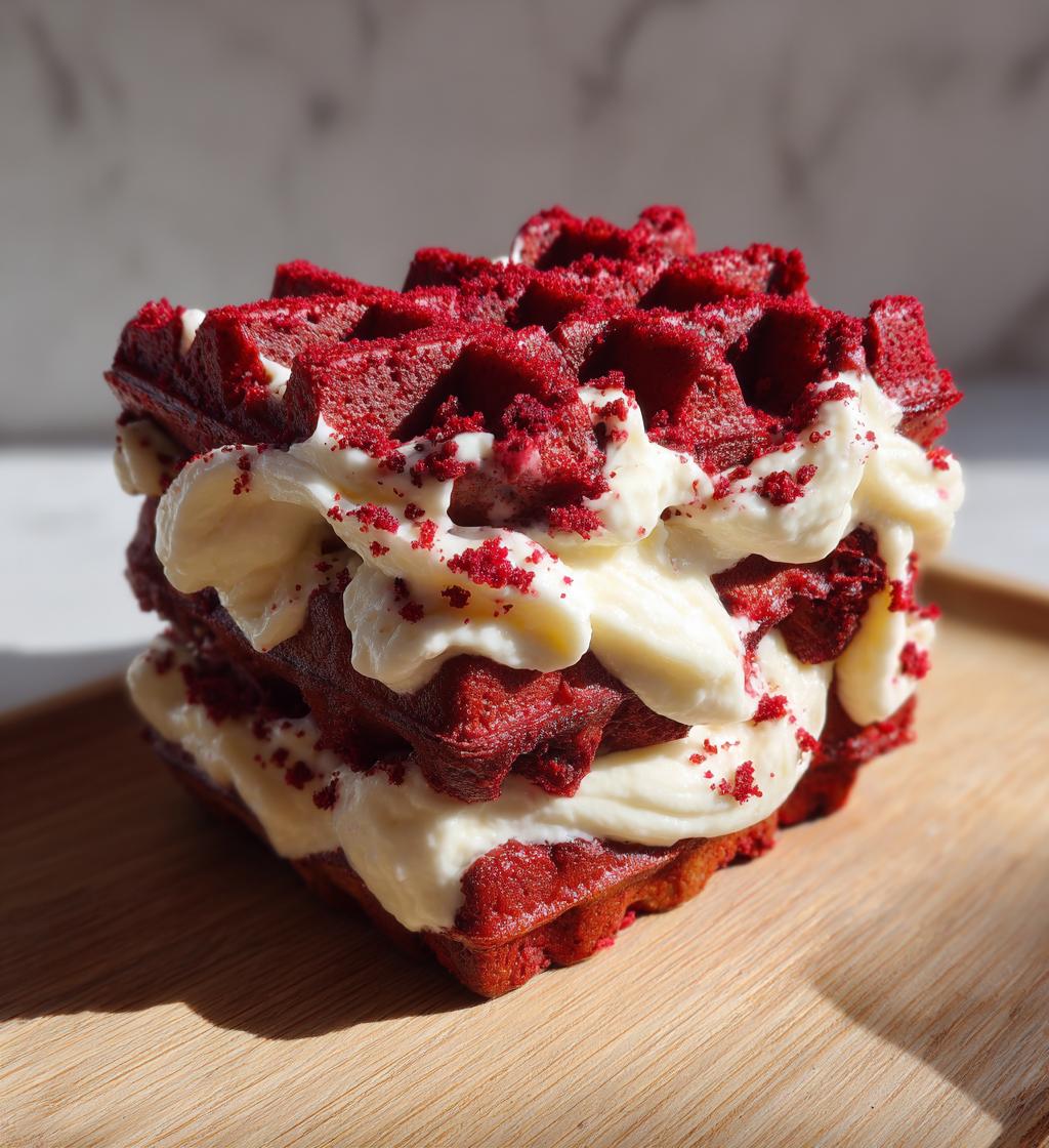 Red Velvet Waffles - detail 1