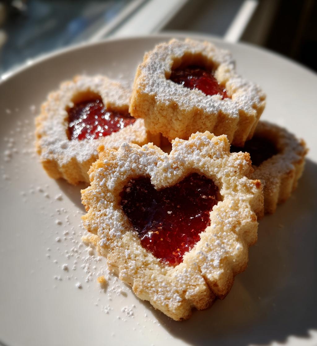 Shortbread Linzer Cookies