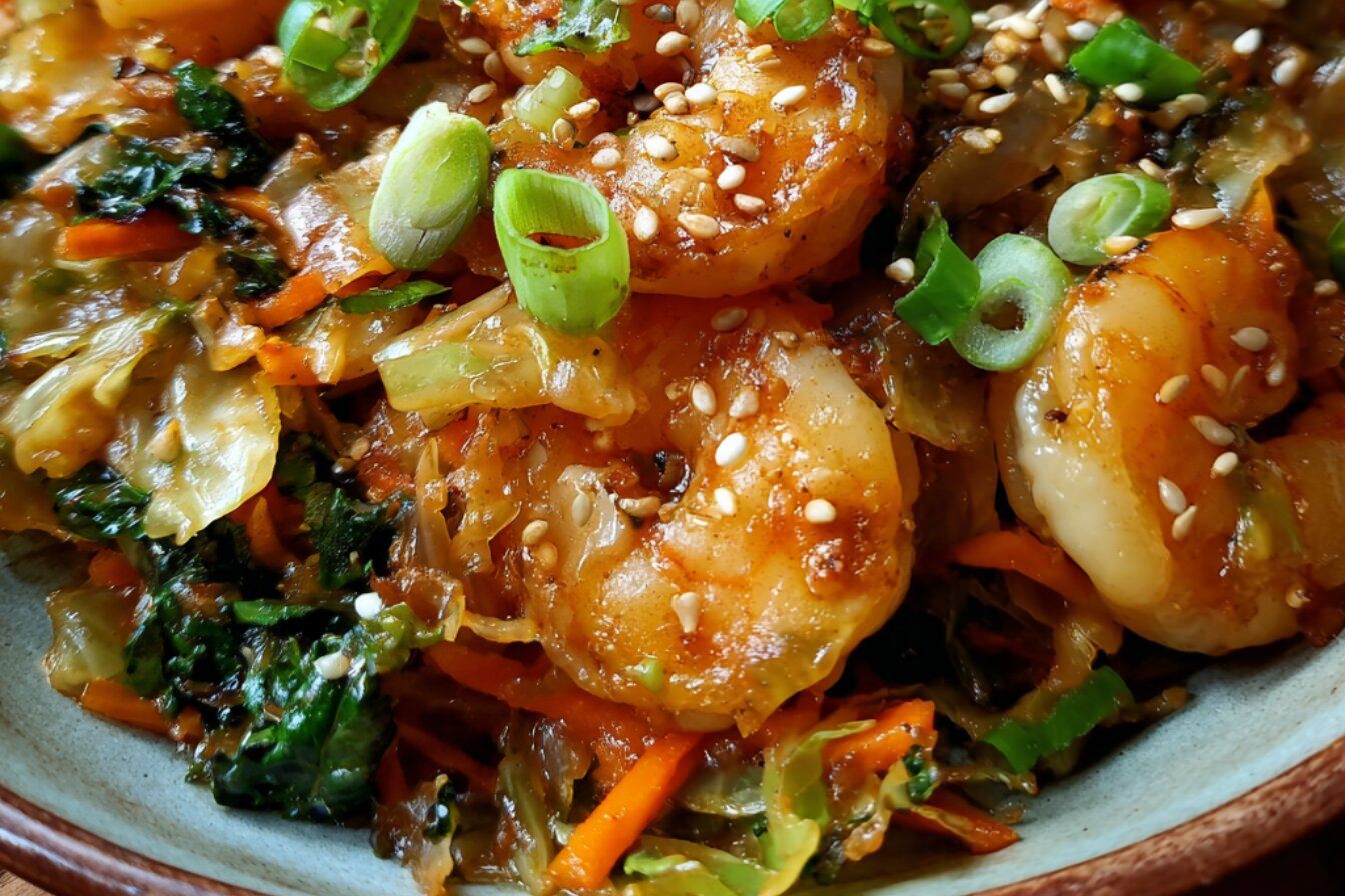 Shrimp & Cabbage "Egg Roll in a Bowl"