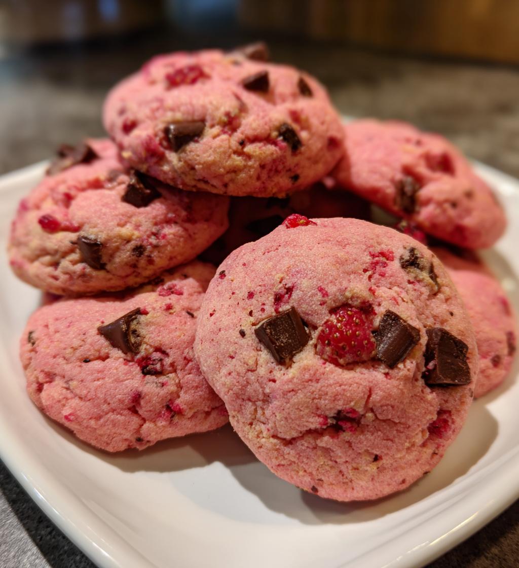 Strawberry Hershey Cookies - detail 1