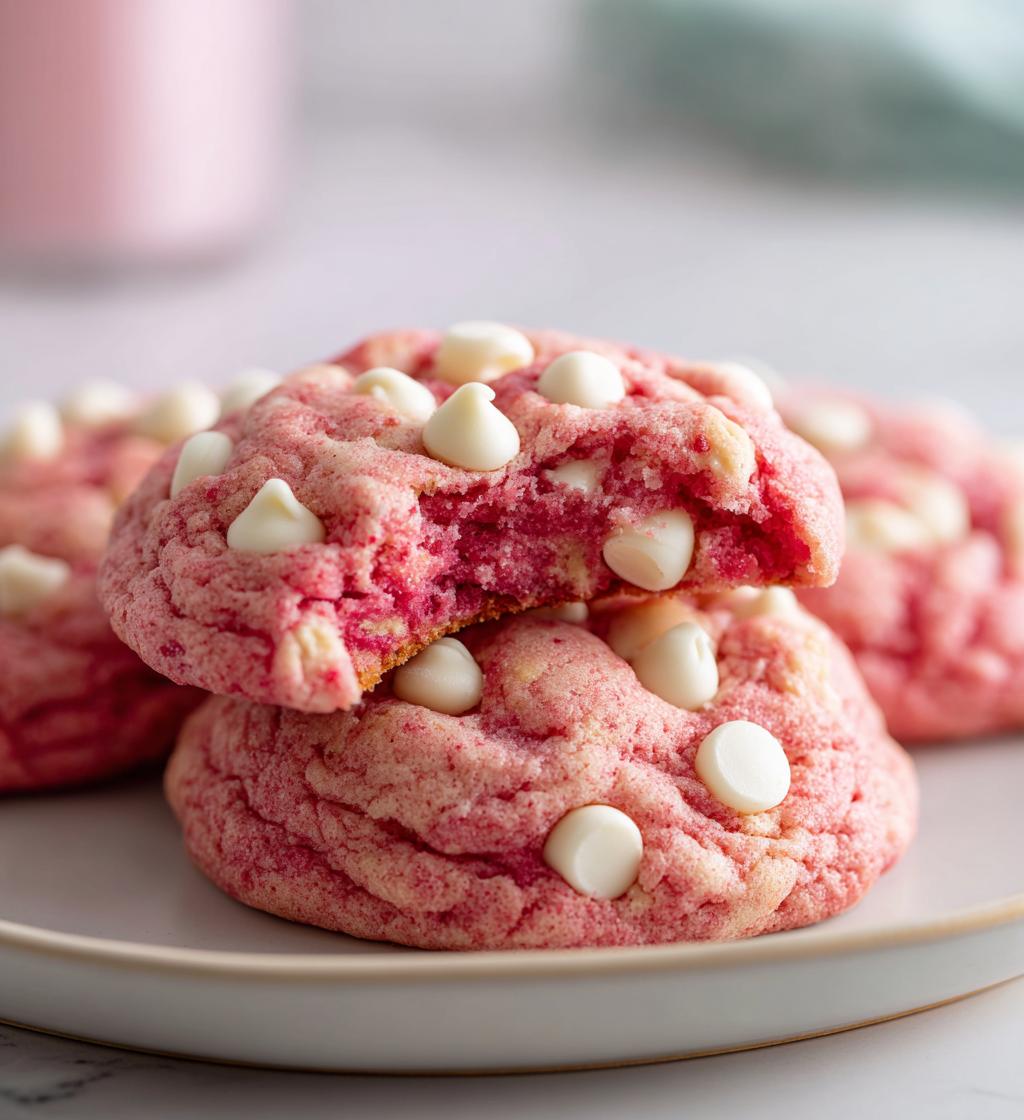 Strawberry Pudding Cookies - detail 1