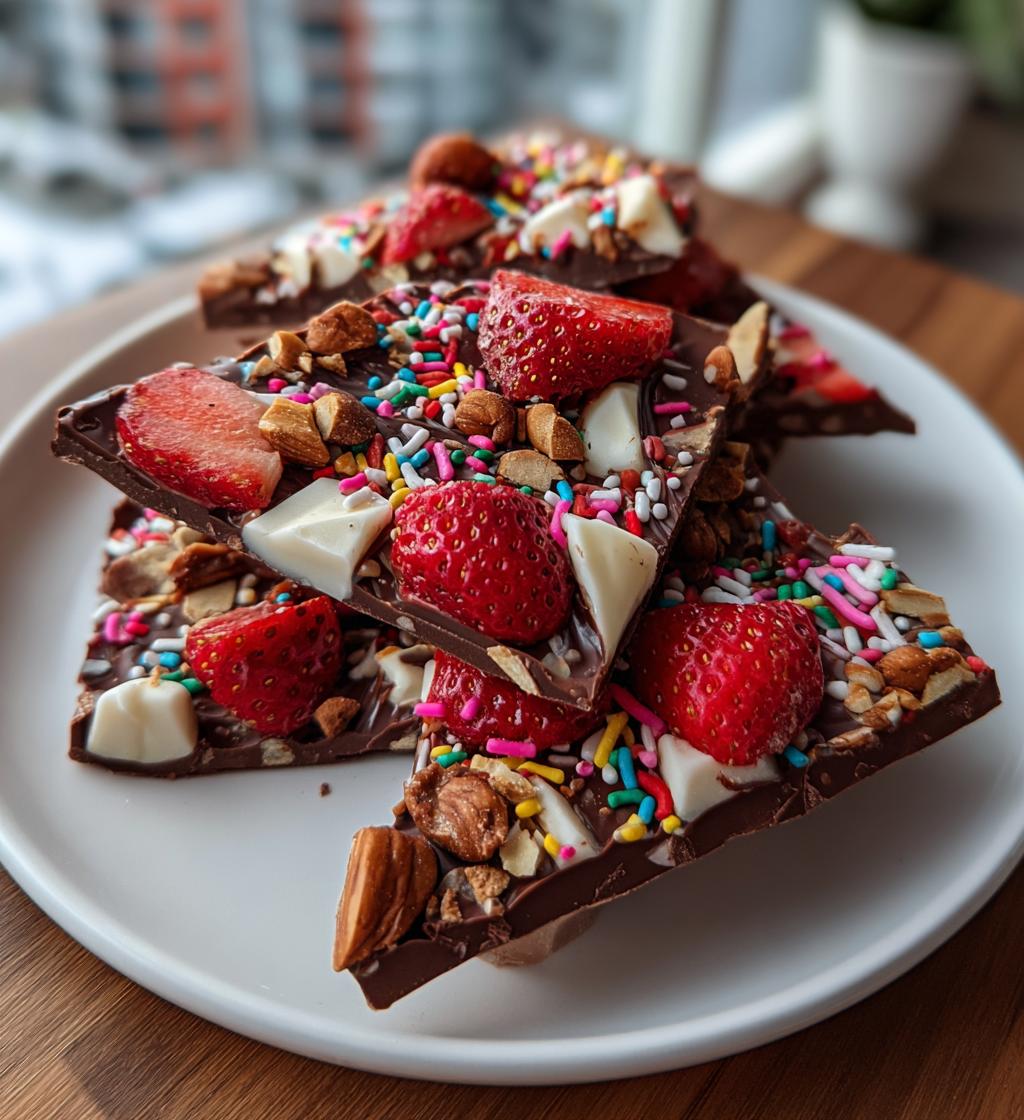 Valentine Chocolate Bark - detail 1