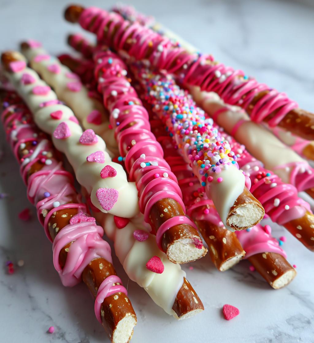 Valentines Pretzels - detail 1