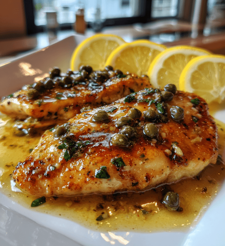 Chicken Piccata with Lemon Sauce: 20 Minute Divine Meal
