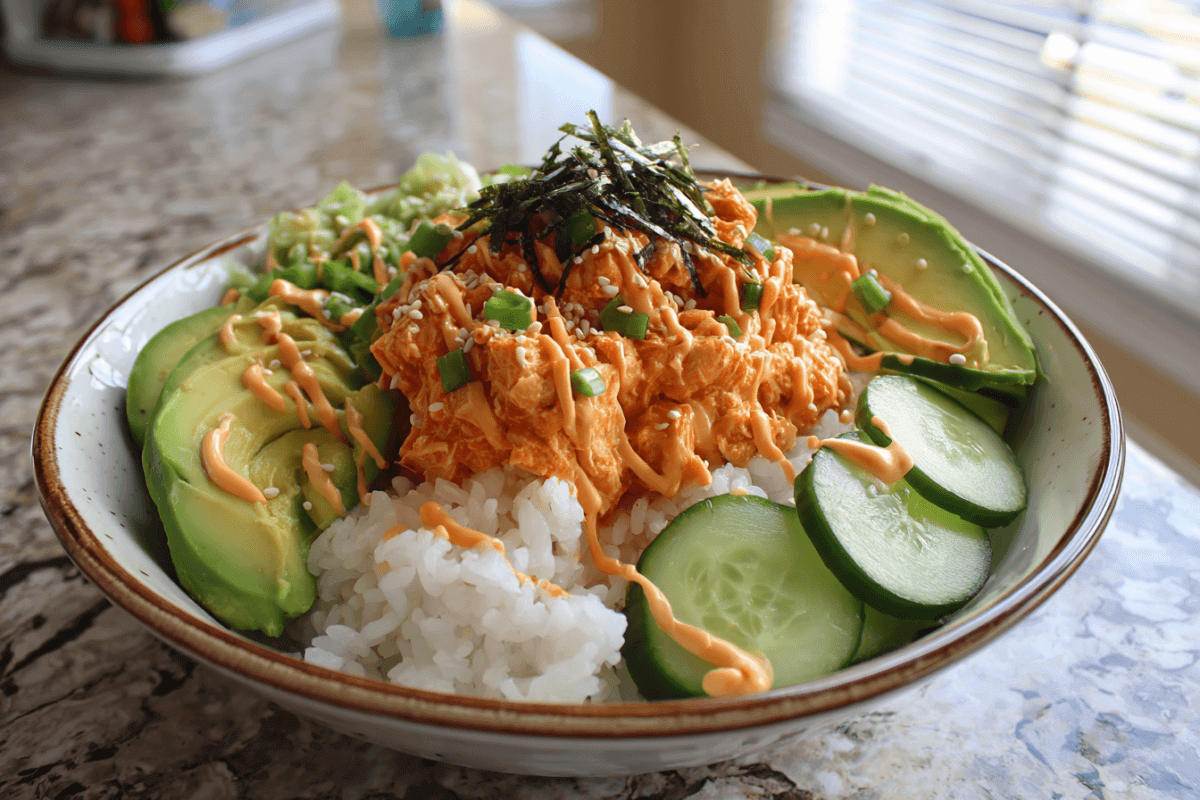 Spicy Canned Tuna Sushi Bowls