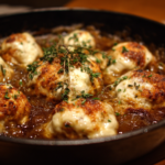 French Onion Chicken Meatballs