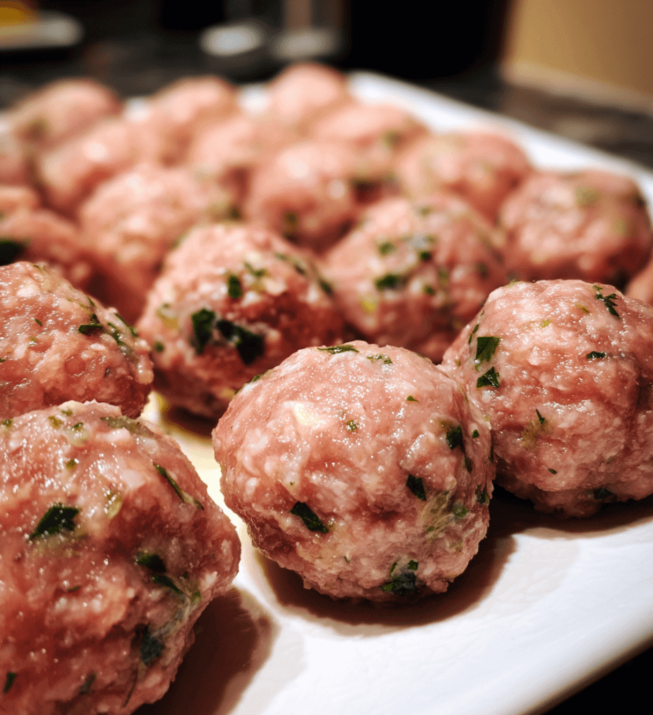 French Onion Chicken Meatballs