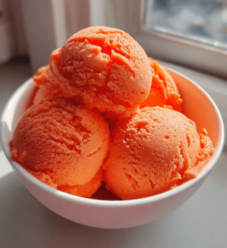 Ninja Creami Orange Sorbet: 2 Ingredient Divine Bliss