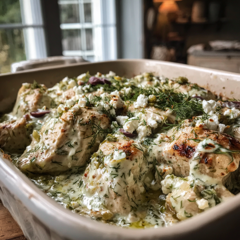 Dump and Bake Chicken Tzatziki: 1 Pan Heavenly Dinner