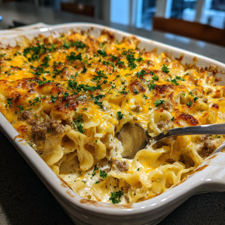 Sour Cream Beef Noodle Casserole: 30-Minute Divine Meal