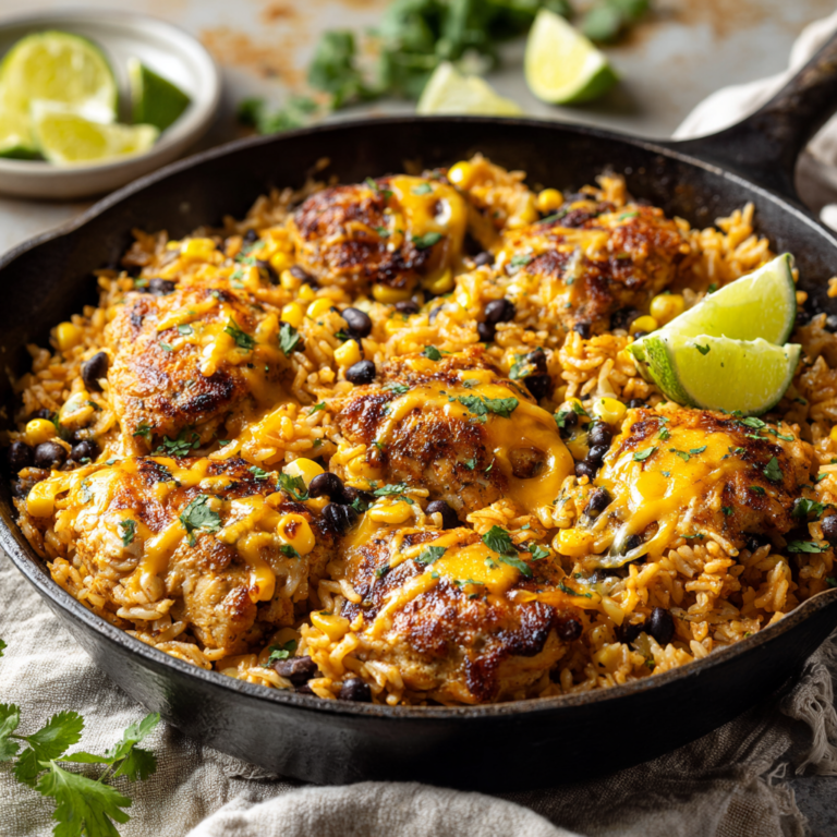 One Pot Cheesy Southwest Chicken Rice: 30-Minute Bliss
