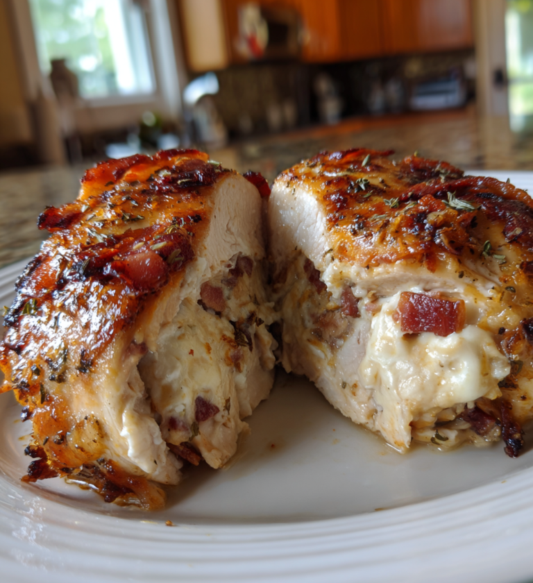 Cream cheese bacon stuffed chicken: 30-min divine meal