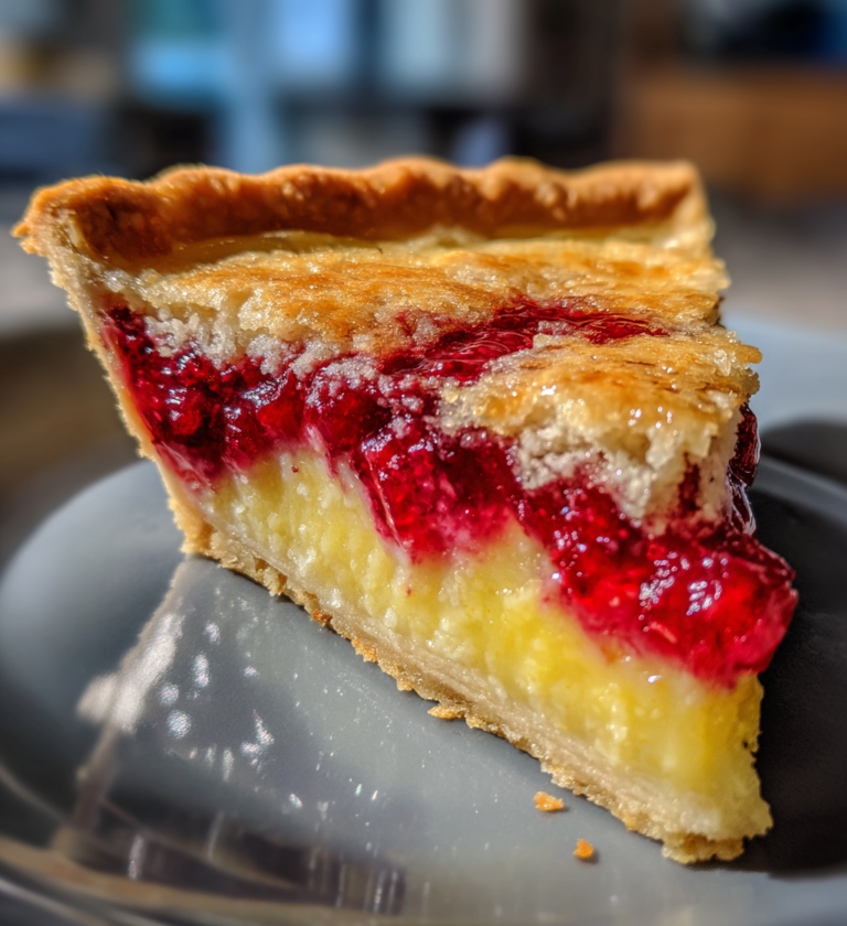Lemon raspberry layered pie: 3 layers of divine bliss