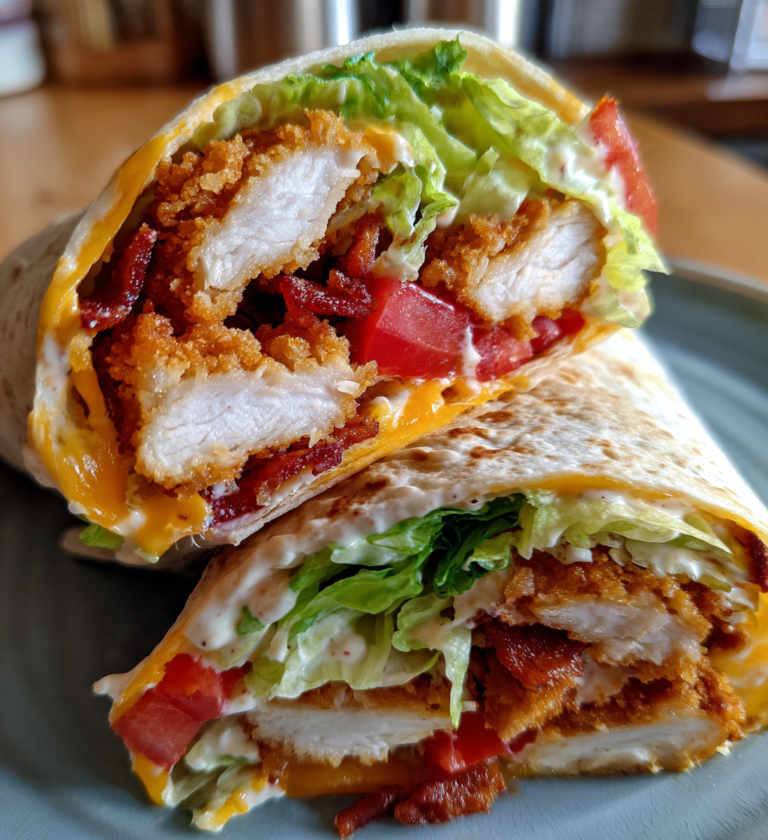 Crispy chicken bacon wrap: 20 minute ultimate bliss