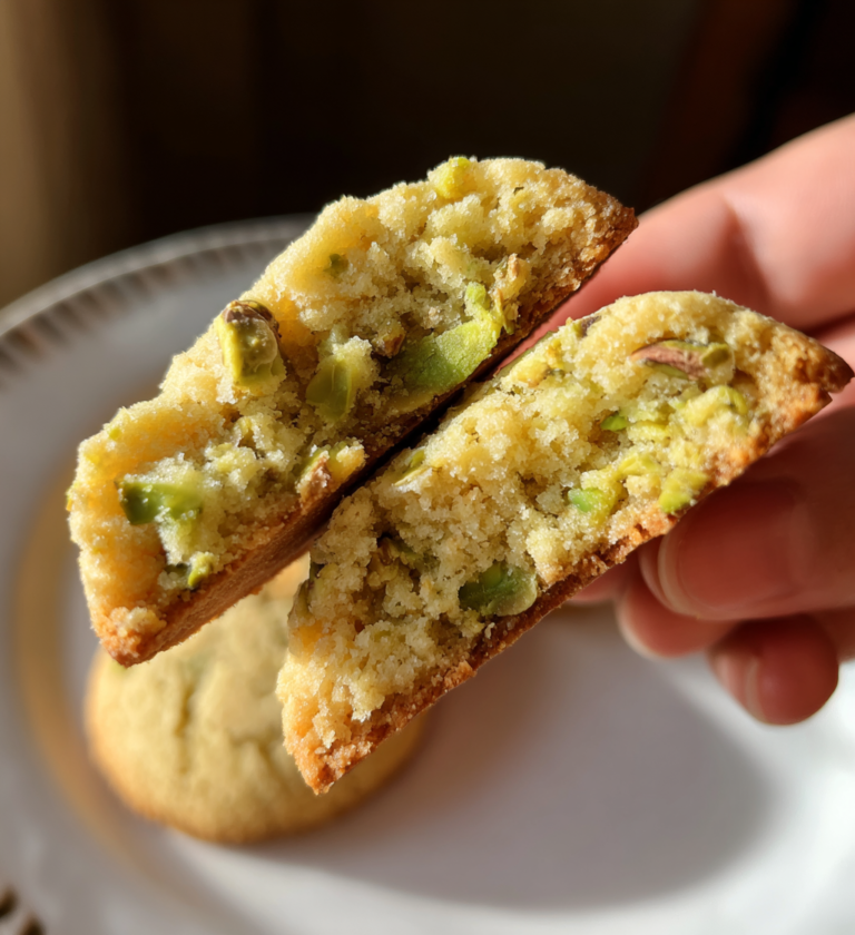 Pistachio shortbread cookies: 1 easy recipe for bliss
