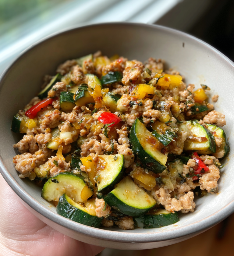 Ground turkey zucchini skillet: 20-minute easy magic