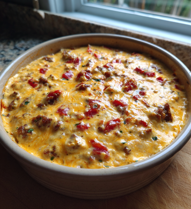 Cheesy rotel queso: 3 ingredients for ultimate joy