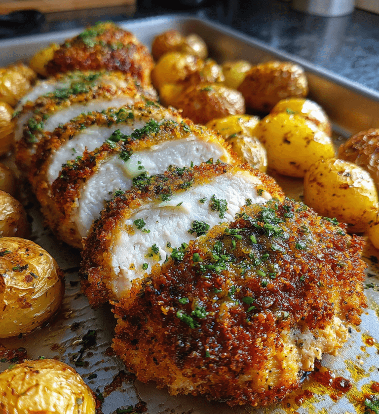 Garlic Parmesan Chicken And Potatoes In Oven: 1 Pan Joy
