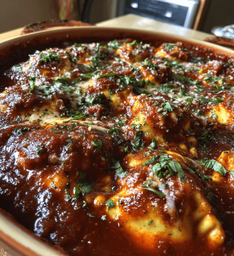 Crockpot Ravioli Lasagna: Easiest 3 Step Comfort Food