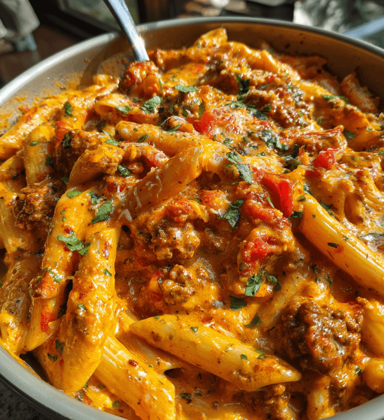 Creamy Rotel Pasta with Ground Beef: 1 Pot Spicy Bliss