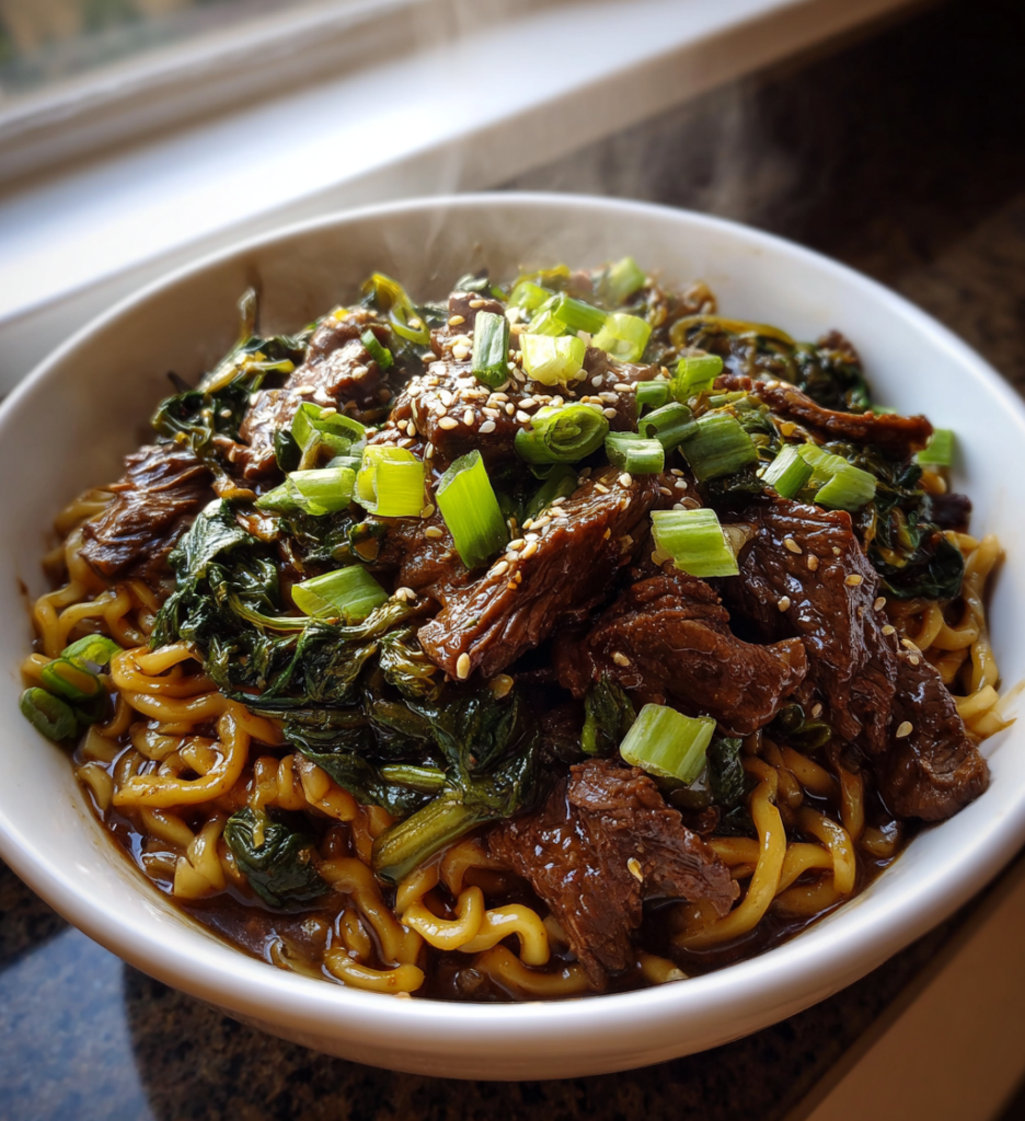 Korean Beef Noodles: Slow Cooker Comfort in 1 Easy Pot