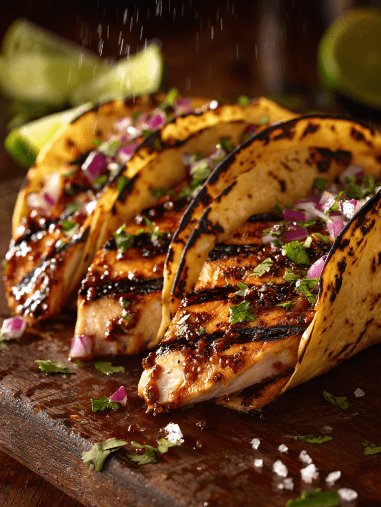Grilled chicken tacos marinade: 5-star amazing flavor
