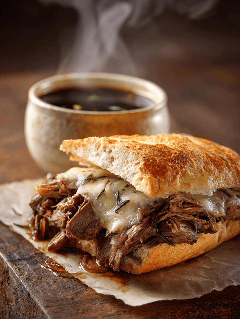 Crockpot French Dip Sandwiches: 3 Step Divine Beef