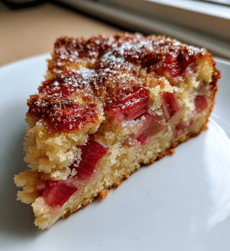 Rhubarb recipe cake: 1 simple step to a perfect treat